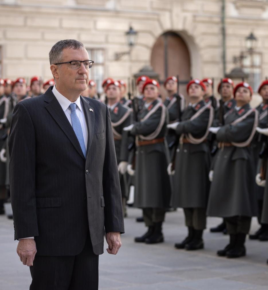 Ambassador David Roet after his accreditation