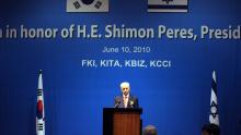 President Shimon Peres' visit to South Korea. 2010