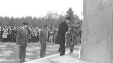 Chaim Herzog Visit to Bergen-Belsen