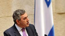 Gordon Brown became the first British Prime Minister to address Israel's Parliament (the Knesset) in Jerusalem, delivering a passionate speech to the gathered members.