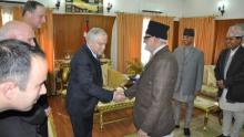 The Hon. Minster Mr. Yair Shamir met with The Hon. Prime Minister Sushil Prasad Koirala