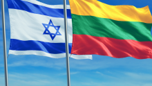 Flags of Israel and Lithuania (photo credit: Canva) Flags of Israel and Lithuania