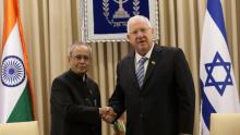  President Pranab Mukherjee met President Reuven Rivlin in Israel