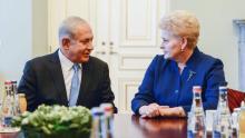 Israeli Prime Minister with the Lithuanian President (photo credit: LR Prezidento Kanceliarija) Israeli Prime Minister with the Lithuanian President