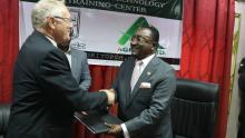 Amb. Mehl with Former Minister for Food and Agriculture, Hon. Akoto Owusu Afriyie (photo credit: Accra, Ghana) Photo 1