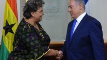 Hon. Hannah Tetteh with Prime Minister Benjamin Netanyahu (photo credit: Accra, Ghana) Photo 1