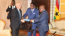 Amb. Mehl bids farewell to President Akuffo-Addo (photo credit: Accra, Ghana) Photo 1