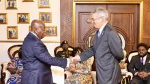 Ambassador Gilad meets Prez Akufo-Addo (photo credit: MFA Accra) Ambassador Gilad meets Prez Akufo-Addo