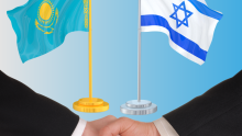 Israel Kazakhstan flags4