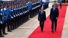 Israeli president pays official visit to Serbia (photo credit: Haim Zach / GPO) President Herzog in Belgrade