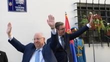President Reuven Rivlin and President of Serbia Aleksandar Vučić naming a street in Belgrade after Theodor Hertzl (photo credit: Amos Ben Gershom/GPO) President Reuven Rivlin and President of Serbia Aleksandar Vučić