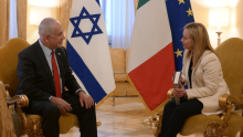 La Presidente del Consiglio Giorgia Meloni incontra il Primo Ministro israeliano Benjamin Netanyahu a Roma