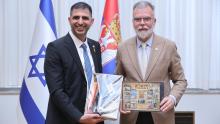 Israel's Communications Minister Shlomo Karhi in Belgrade (photo credit: Israel MFA) Israeli Minister of Communications in Serbia