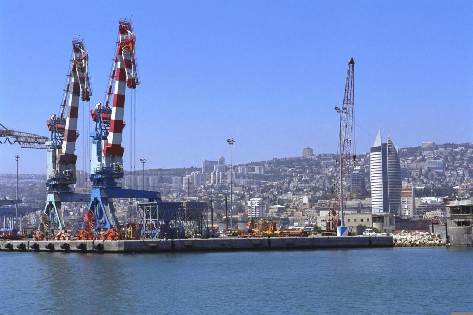General view of Haifa Port (photo credit: GPO Credit Ohayon Avi) General view of Haifa Port
