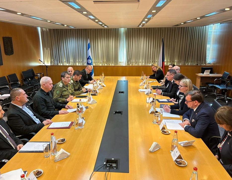 Minister of Defence Jana Cernochova in meeting with the Minister of Defence Yoav Gallant, Jerusalem