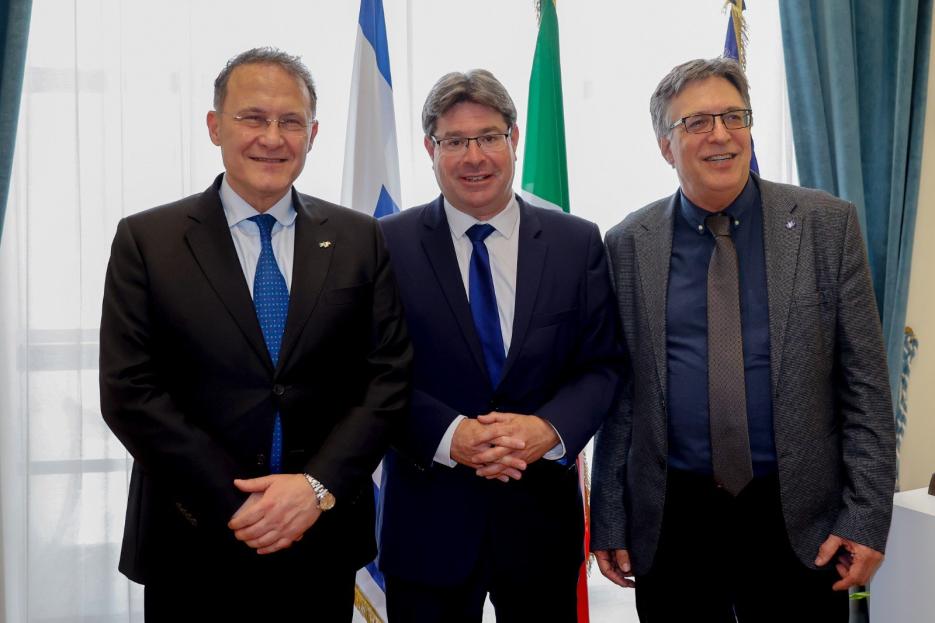 Minister Akunis in Italy (photo credit: Ambasciata di Israele in Italia) Minister Akunis in Italy