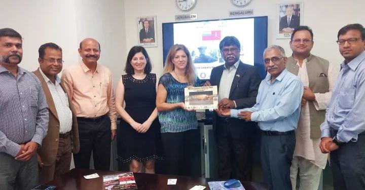Mysore Lancers Foundation Team Visiting Consulate (photo credit: Consulate General of Israel to South India) Mysore Lancers Foundation Team