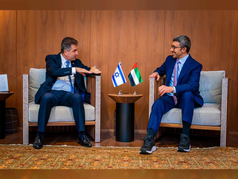 Meeting of Israel Minister of Foreign Affairs with UAE Minister of Foreign Affairs