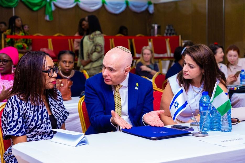 The Minister of Tourism of Nigeria, the Ambassador of Israel to Nigeria and his wife Sigalit Freeman