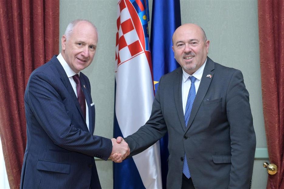 ambassador koren meeting chairman of the foreign affairs committee andro krstulović opara (photo credit: Croatian Parliament) ambassador koren meeting chairman of the foreign affairs committee andro krstulović opara