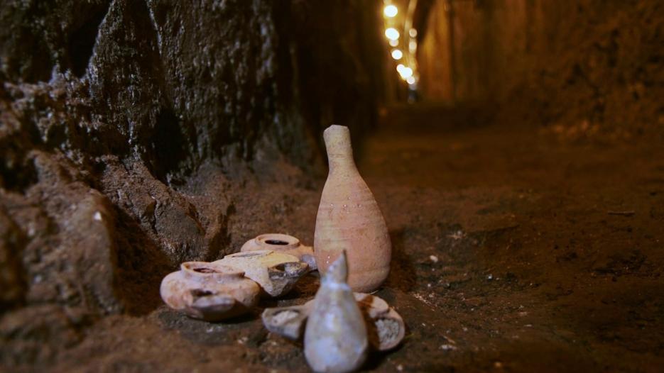 Finds from the ancient drainage channel