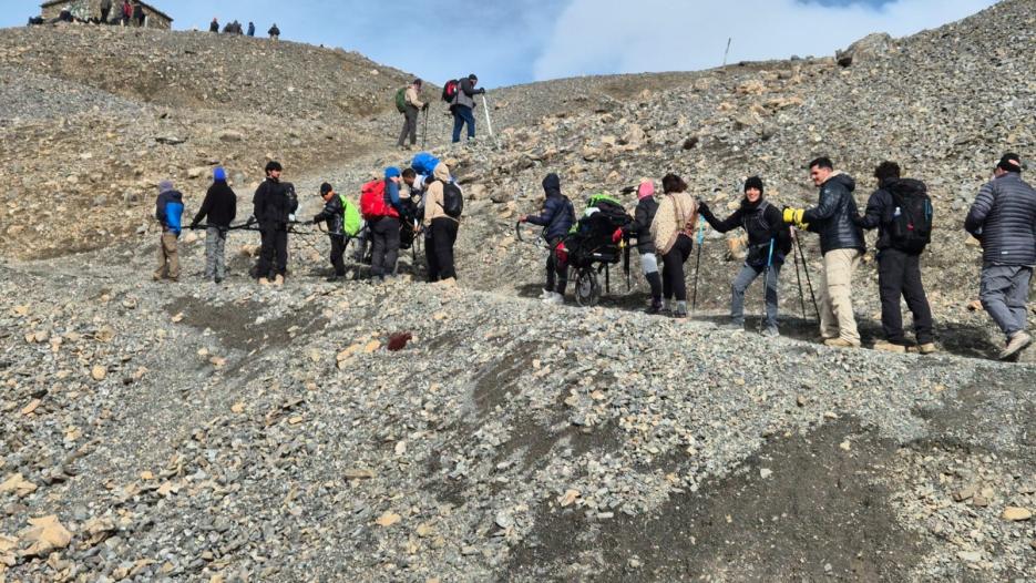 94 Israeli Trekkers, including 34 Physically Challenged Trekkers around Annapurna Circuit Trek