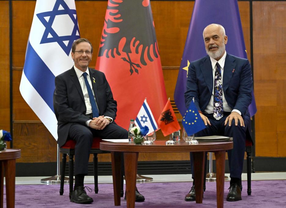 Israeli Embassy in Tirana (photo credit: Embassy ) President of Israel