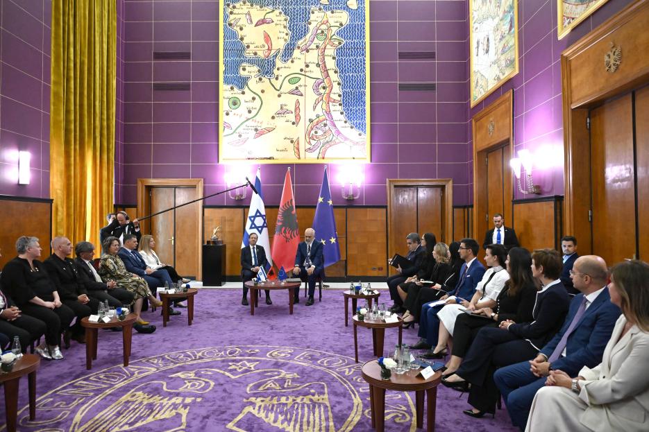 Israeli Embassy in Tirana (photo credit: Embassy ) President of Israel