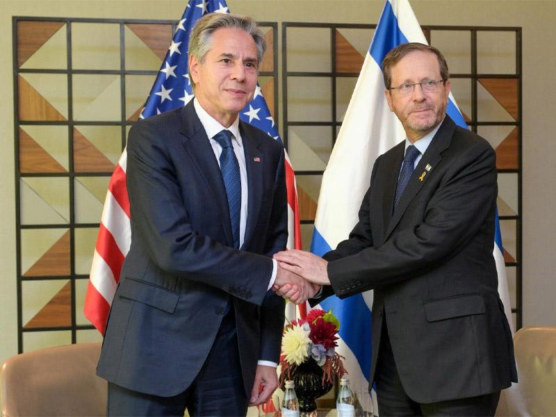 President Herzog with US Secretary of State Antony Blinken