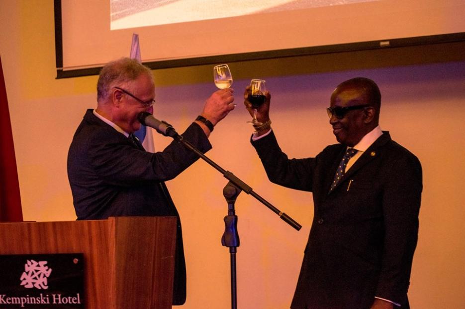 H.E. AMI MEHL WITH HON. ALBERT KAN DAPAAH, MINISTER FOR NATIONAL SECURITY (photo credit: Accra, Ghana) H.E. AMI MEHL WITH HON. ALBERT KAN DAPAAH, MINISTER FOR NATIONAL SECURITY