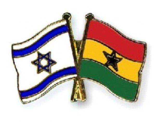 Israel-Ghana Flag (photo credit: Accra, Ghana) Israel-Ghana Flag
