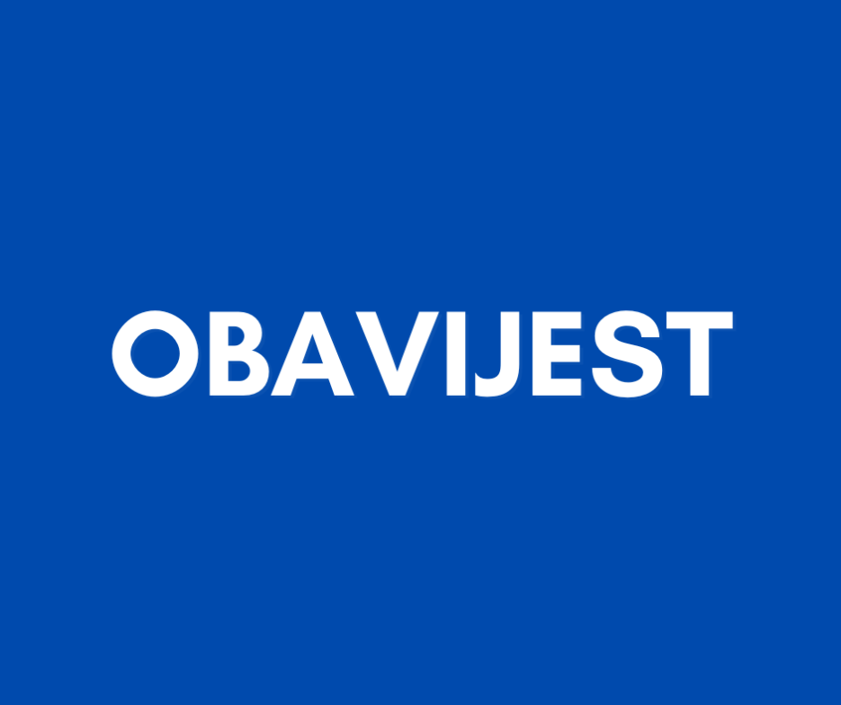 OBAVIJEST BANNER