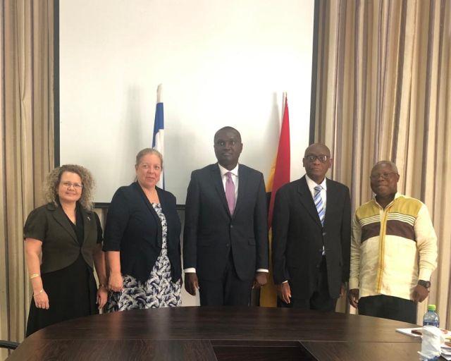 Ambassador Eynat Shlein with Officials from the Ghana Ministry of Foreign Affairs (photo credit: MFA Accra) Ambassador Eynat Shlein with Officials from the Ghana Ministry of Foreign Affairs