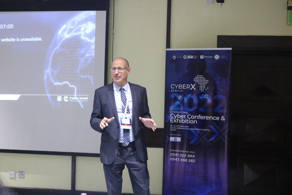 Israeli Expert from the Israeli National Cyber Authority (photo credit: MFA Accra) Israeli Expert from the Israeli National Cyber Authority