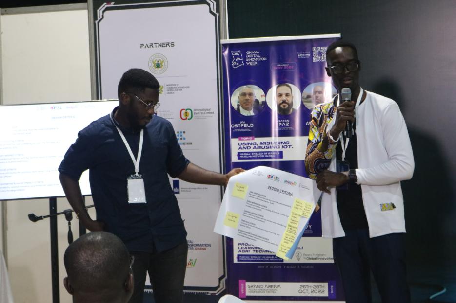 MASHAV Workshop at the 2022 GDIW (photo credit: MFA Accra) MASHAV Workshop at the 2022 GDIW