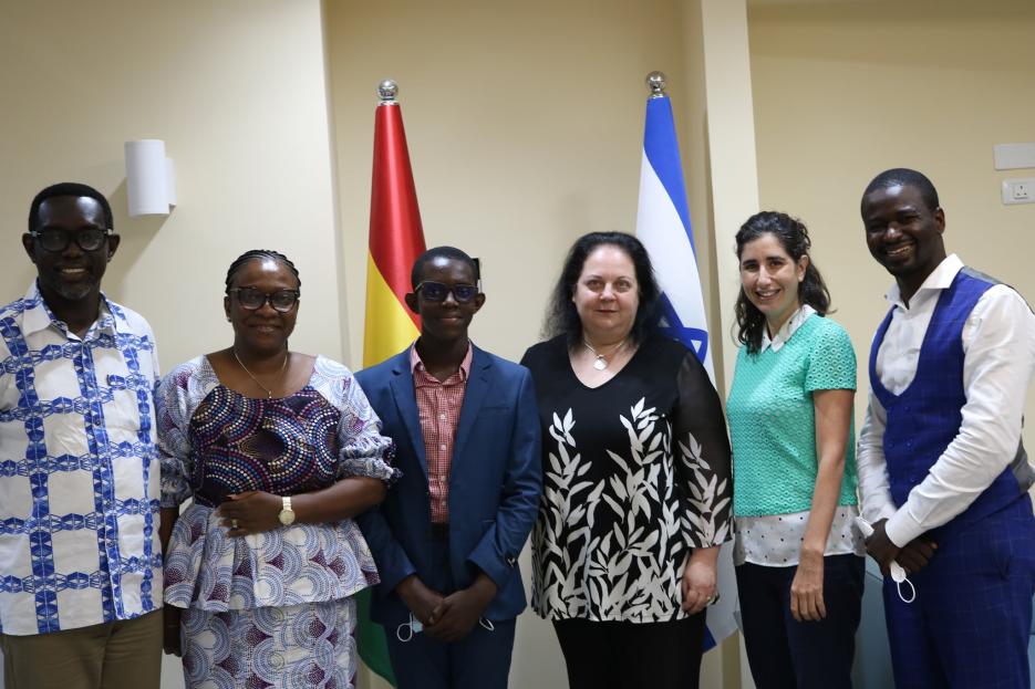 Embassy Officials with Ohene's parents