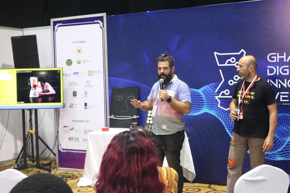 MASHAV Workshop at the 2022 GDIW (photo credit: MFA Accra) MASHAV Workshop at the 2022 GDIW