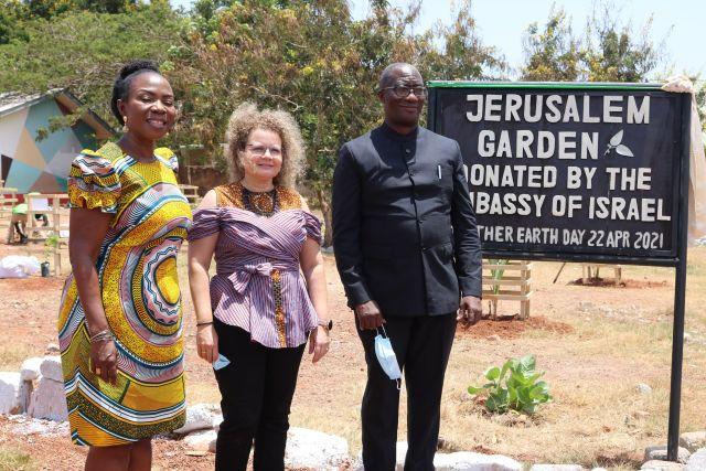 Ambassador Cooper with Madam Esther Cobber and Rev Nii Ayitey Okine (photo credit: MFA Accra) Ambassador Cooper with Madam Esther Cobber and Rev Nii Ayitey Okine