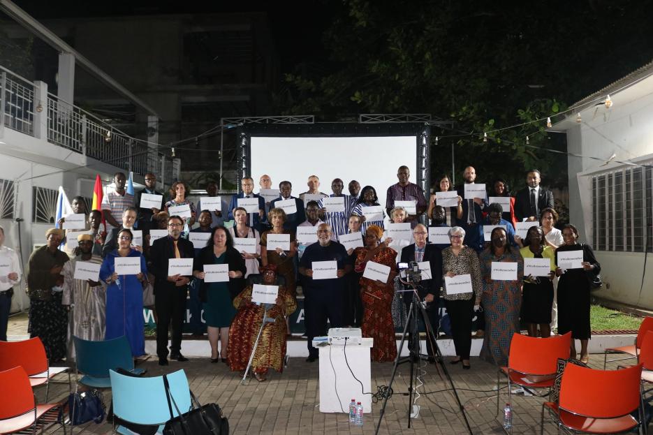 Dignitaries at the 2022 International Holocaust Memorial Day event