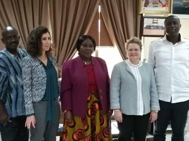 Ambassador Cooper and Ms Ayelet Levin-Karp meets with Hon. Cecilia Dapaah, Minister of Sanitation and Water Resources (photo credit: MFA Accra) Ambassador Cooper and Ms Ayelet Levin-Karp meets with Hon. Cecilia Dapaah, Minister of Sanitation and Water Resources
