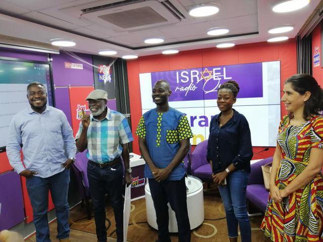 Ms Ayelet Levin Karp with Participants of the Israel Radio Contest