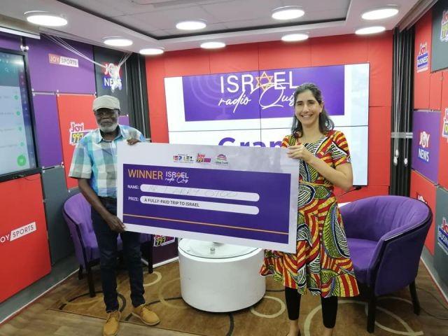 Mr. Lary Otoo with Ms Ayelet Levin Karp
