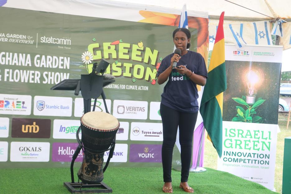 Judith Eyram Aketey from AgriMercab wins IGIC 2023 (photo credit: MFA Accra) Judith Eyram Aketey from AgriMercab wins IGIC 2023