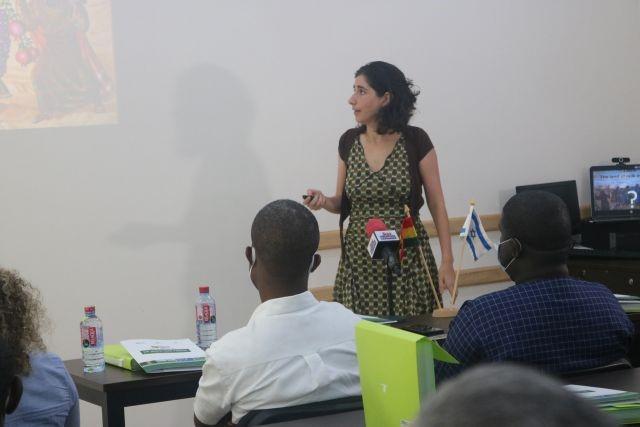 Ms Ayelet Levin Karp giving a presentation at the event (photo credit: MFA Accra) Ms Ayelet Levin Karp giving a presentation at the event