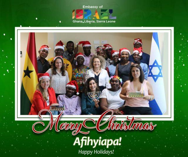 XMAS GREETINGS (photo credit: MFA Accra) XMAS GREETINGS
