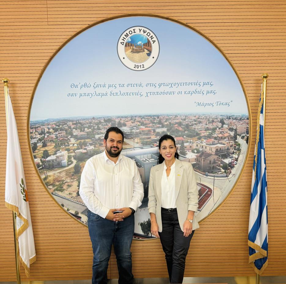 Meeting with Kourion Municipality Mayor (photo credit: Embassy of Israel) Meeting with Kourion Municipality Mayor