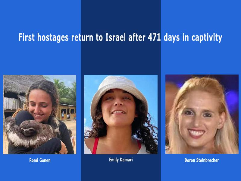First hostages return home