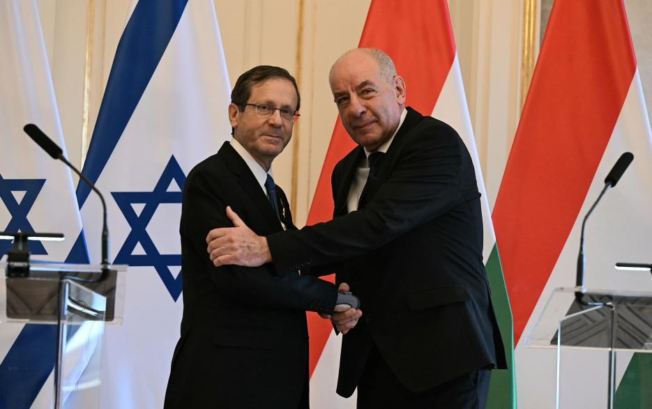President Isaac Herzog meets President Tamas Sulyok of Hungary (photo credit: Haim Zach (GPO)) President Isaac Herzog meets President Tamas Sulyok of Hungary