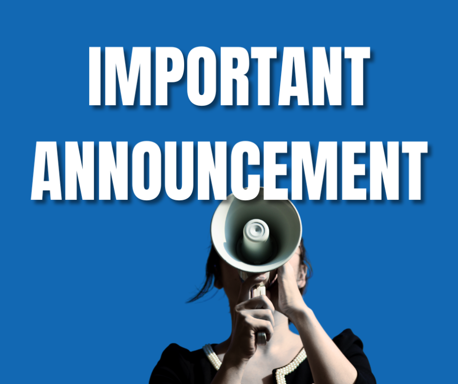 Important announcement