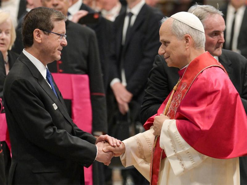 President Herzog at the inauguration of Pope Leo XIV (photo credit: GPO/Ma'ayan Toaff) President Herzog at the inauguration of Pope Leo XIV